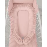 Baby Nest Premium Cocoon For Infants With A Ruffle My Sweet Baby- Pastel Pink