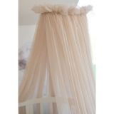 Dosel de tul para cuna con estructura – Beige