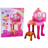 Mesa de tocador infantil con sensor de gestos, rosa