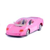 Villa de muñecas grande plegable con coche rosa y accesorios