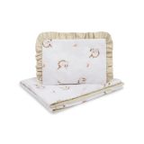 Juego de Cuna Sensillo Unicornio Beige 75x95 para Bebés