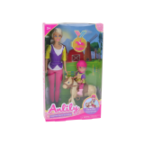 Set de Muñecas Anlily con una Niña y un Pony, Granja de Caballos