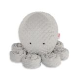 Cojín Pulpo Grande My Sweet Baby - Minky Gris con Lunares