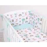 Juego de Cama para Bebé My Sweet Baby 2 piezas Zorros Beige/Menta - imagen 2