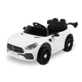 Coche eléctrico infantil Toyz Volti blanco con puertas abatibles, vista frontal