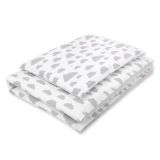 Juego de Ropa de Cuna My Sweet Baby 120x90 cm Nubes Grises