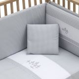 Jgo 2 Pcs.colcha I-v. Cuna 70 Mini Windsord Gris 70x140x3 Cm - Cambrass - imagen 2