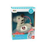 Sonajero de Teether Interactivo en Forma de Cebra Gris