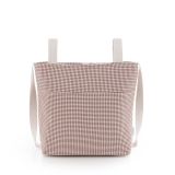 Bolso talega Taylor Cambrass color rosa vichy, vista frontal
