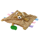 Osito de peluche suave con manta y mordedor