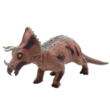 Figura de Dinosaurio Triceratops Grande con Sonido 36 cm Marrón