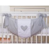 Bolsa de Juguetes Colgante Corazones Grises My Sweet Baby - imagen 2