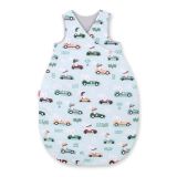Cotton Sleeping Bag For Children, Size M, 3-12 Months, Tog 2.5, All-season - Mint Rabbits