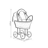 Cochecito de muñecas My Sweet Baby con ropa de cama Lila - Natural - imagen 2