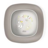 Set de dos platos Chicco para bebés - diseño atractivo y seguro.