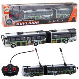 Autobús Trolebús Control Remoto con Luces de Transporte Público