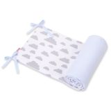 Protector de Cuna Doble Cara My Sweet Baby Nubes Grises/Azul