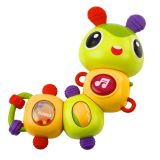 Oruga Sensorial Interactiva Musical con Sonajero y Mordedor