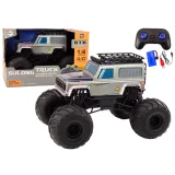 SUV todoterreno RC grande 2.4G escala 1:6 gris