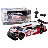Coche de Carreras RC 1:16 con Ruedas Intercambiables Blanco y Rojo
