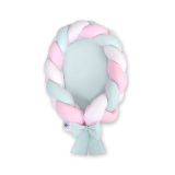 Cuna Nido Trenzado 2 en 1 My Sweet Baby - Blanco, Rosa y Menta