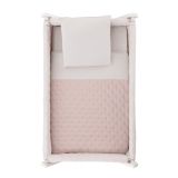 Minicuna Tijera Madera Tender Blush/bco 55x87x74 Cm - Cambrass - imagen 3
