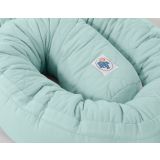2-in-1 - Baby Nest Quilted - Snake Pillow Bumper - Mint