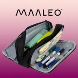 Estuche Escolar Triple Compartimento Negro Maaleo - imagen 2