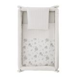 Minicuna Tijera Madera Globe Crudo/bco 55x87x74 Cm - Cambrass - imagen 3