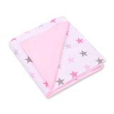 Manta de Asiento para Bebés My Sweet Baby - Estrellas Gris-Rosa - imagen 3