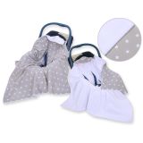 Manta de Asiento de Coche Doble Cara My Sweet Baby - Estrellas Grises