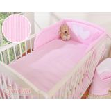 Juego de Cuna 3 Piezas My Sweet Baby - Corazones Colgantes Rosa - imagen 2