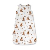 Saco de dormir de bambú 6-18 meses 0,5 TOG Ositos – Blanco