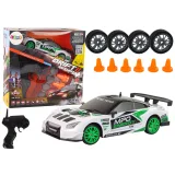 Set de Coche Rally DRIFT + Control Remoto R/C y Accesorios