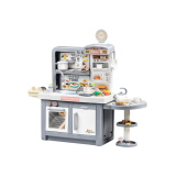 Elegante cocina infantil en color gris con accesorios