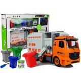 Camión de basura DIY con cubos de clasificación de residuos
