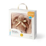 Manta Bebé con Peluche Beige Babyono, Suave y Acogedora