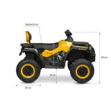 Quad Toyz Rush en un parque, listo para ser utilizado.