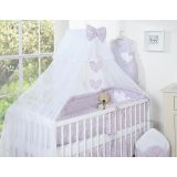 Protectores de Cuna My Sweet Baby – Corazones y Flores Rosa - imagen 3