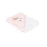 Toalla con Capucha Kikkaboo Dreamy Flight Rosa 90x90 cm - imagen 2