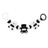 Sonajero para Cochecito Akuku - A0468 en Negro y Blanco