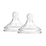 Tetina Ancha de Silicona Dr brown`s para Bebés - Pack 2