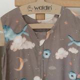 Saco de dormir de bambú 0-6 meses 0,5 TOG Ballenas – Taupe