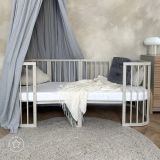 Cuna Mobile 7 en 1 Waldin con colchón Cashmere