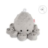 Peluche Octopus con Sonajero My Sweet Baby - Gris con Puntos