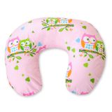 Almohada de Lactancia My Sweet Baby - Cojín Ergonomico Rosa Búhos