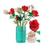 Rosas en un jarrón - Set de bloques de construcción 1022 piezas