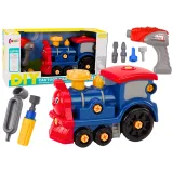 Locomotora de dibujos animados DIY azul marino
