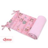 Protector de Cuna Universal My Sweet Baby - Búhos Rosa - imagen 2
