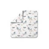 Edredón de bambú para bebé Ballenas, diseño agradable y acogedor.